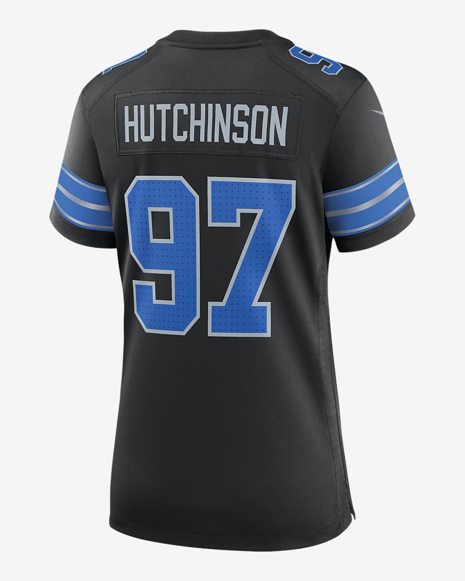 Jersey de fútbol americano Nike de la NFL Game para mujer Aidan Hutchinson Detroit Lions - Negro