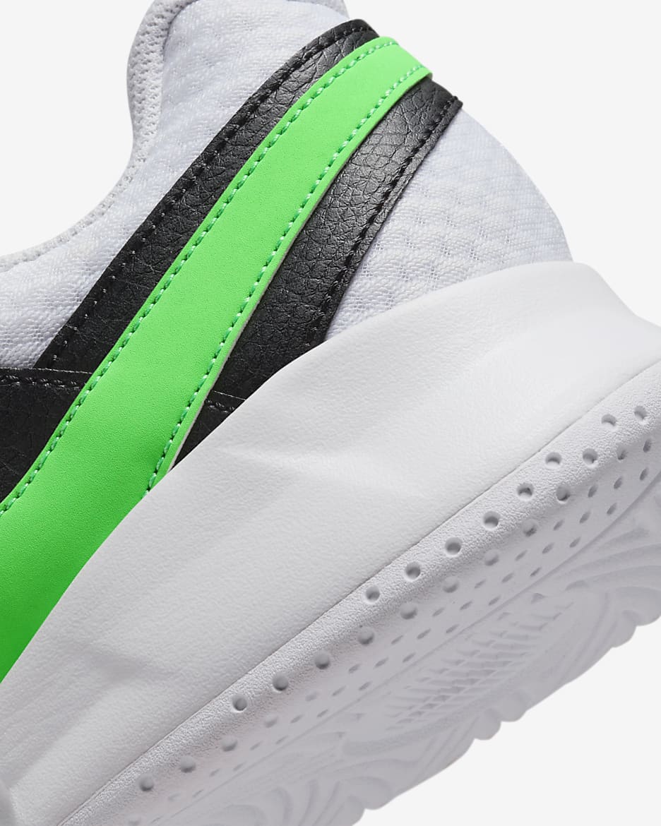 NikeCourt Lite 4 Men's Tennis Shoes - White/Black/Poison Green