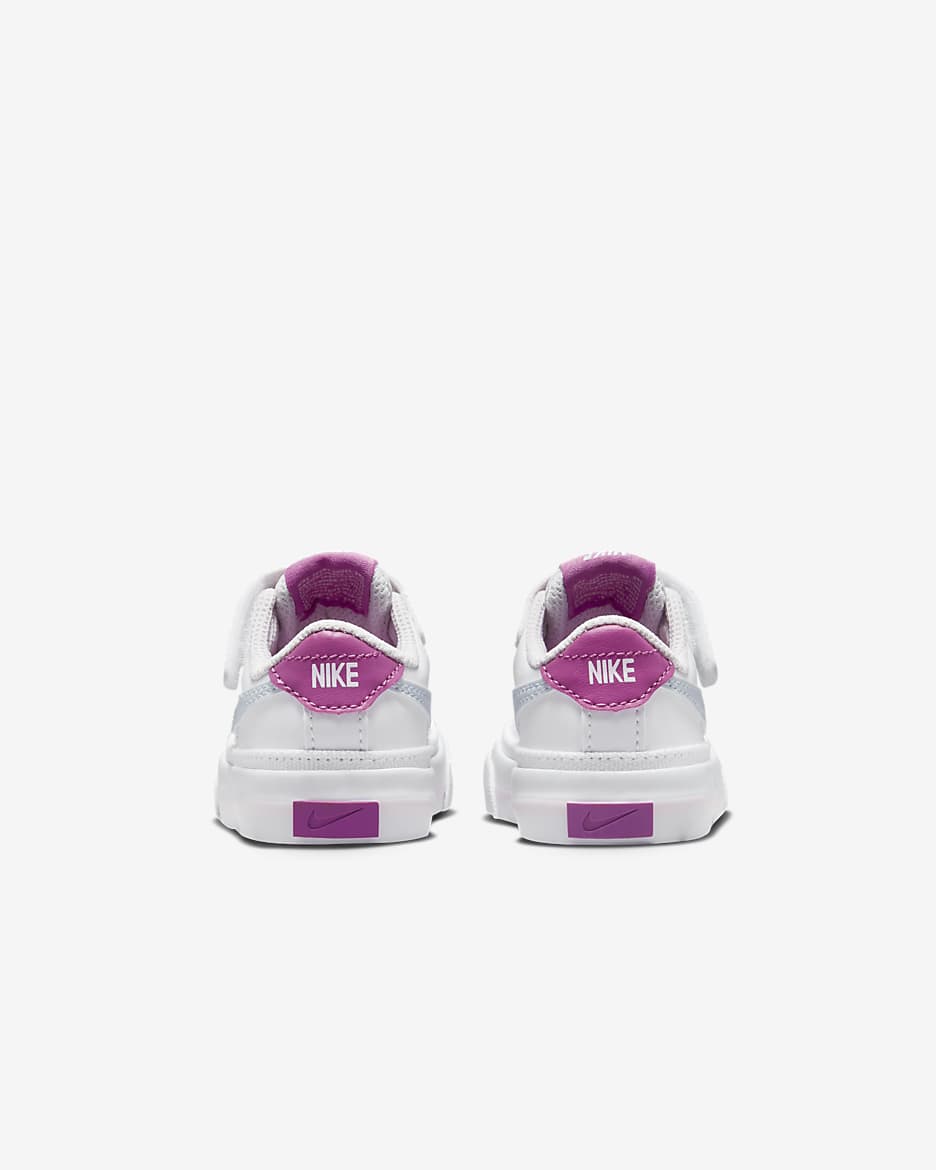 NikeCourt Legacy Baby/Toddler Shoes - White/Cosmic Fuchsia/Pearl Pink/Football Grey