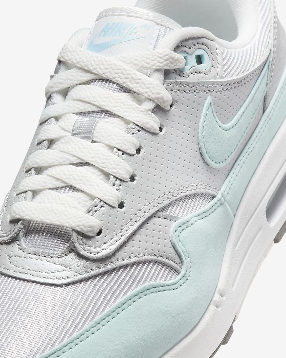 Nike Air Max 1 '87 Zapatillas - Mujer - Metallic Platinum/Flat Pewter/Summit White/Glacier Blue