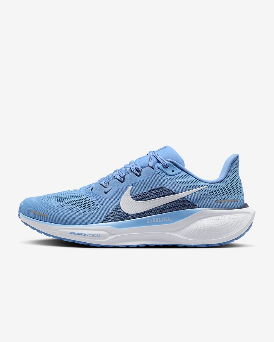 UNC Pegasus 41 Men's Nike College Road Running Shoes - Valor Blue/White/College Navy/White