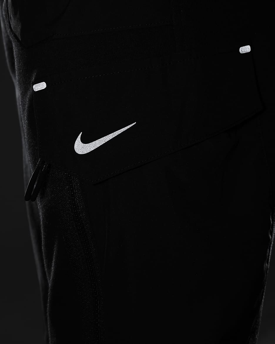 Spodnie z dzianiny dla dużych dzieci Nike Sportswear City Utility EasyOn - Czerń/Czerń