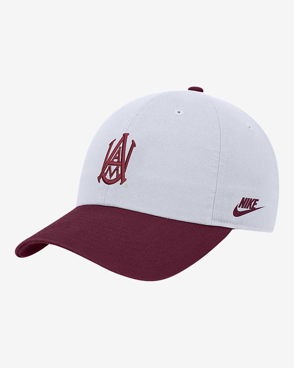 Alabama A&M Nike College Adjustable Cap - White