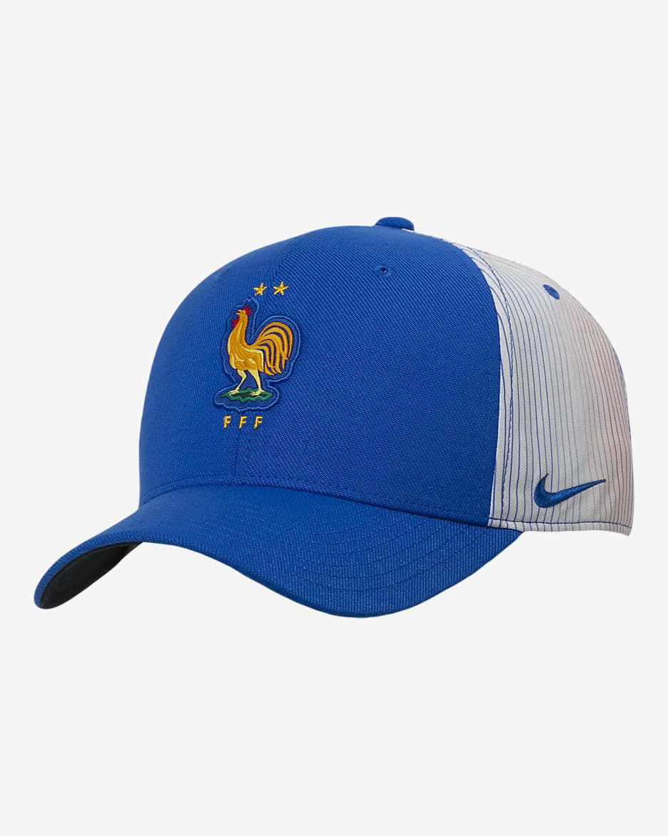 Gorra de rejilla de fútbol Nike FFF SwooshFlex - Royal juego