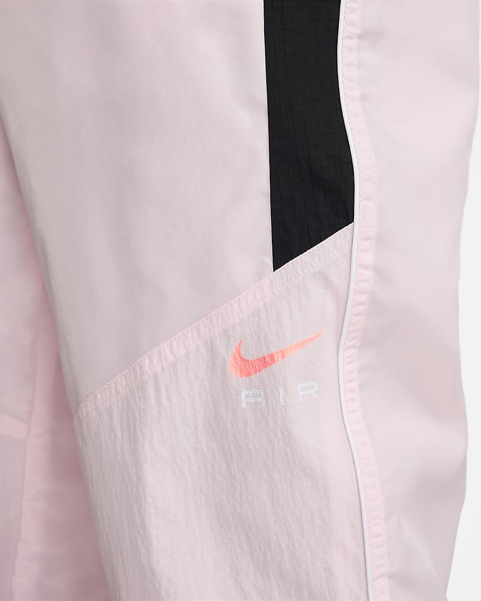 Ανδρικό υφαντό παντελόνι Nike Air - Pink Foam/Μαύρο