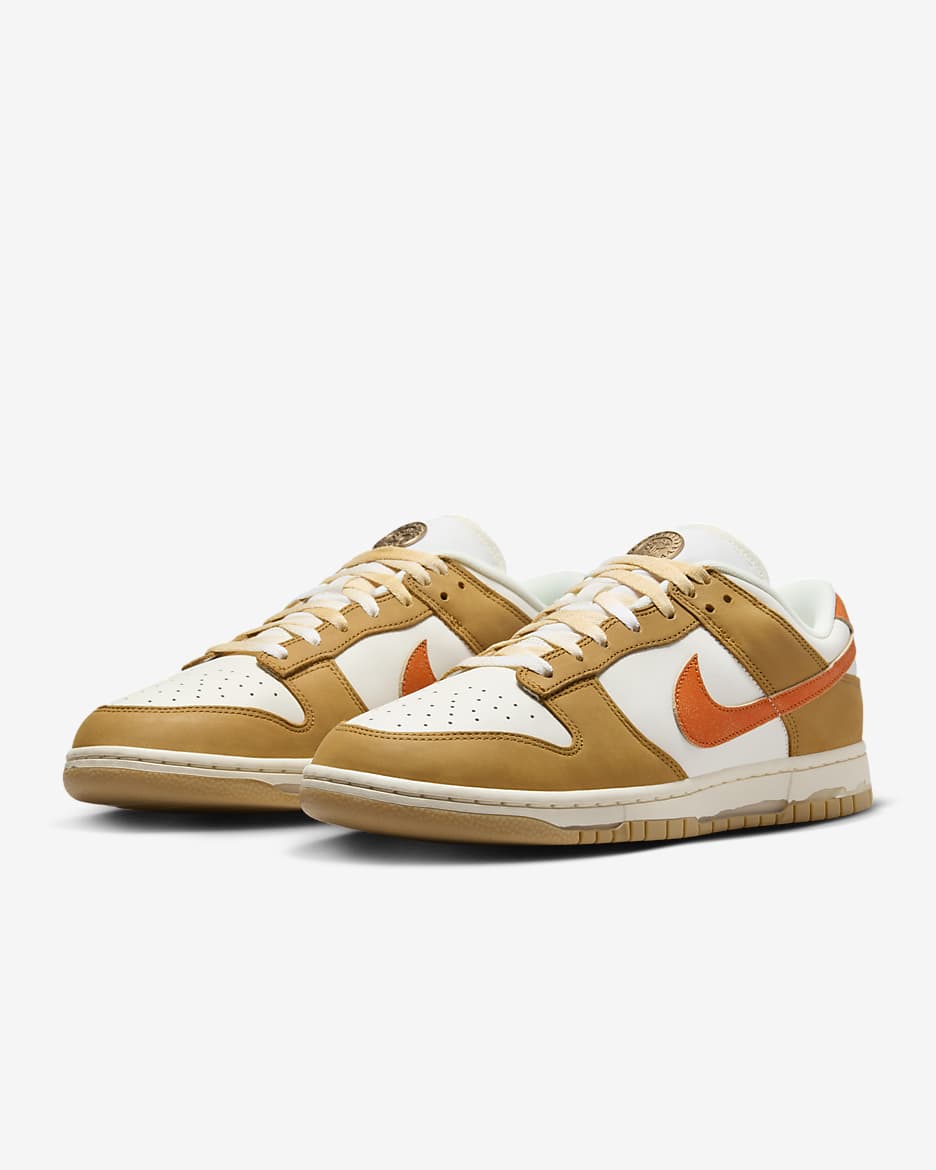 Nike Dunk Low Retro Shoes - Sail/Coconut Milk/Wheat/Safety Orange