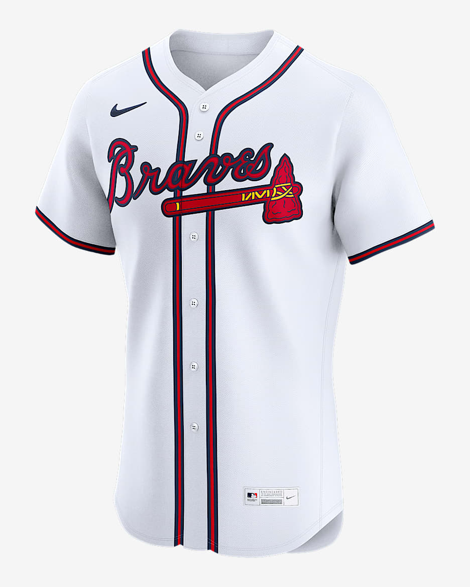 Jersey Nike Dri-FIT ADV de la MLB Elite para hombre Matt Olson Atlanta Braves - Blanco