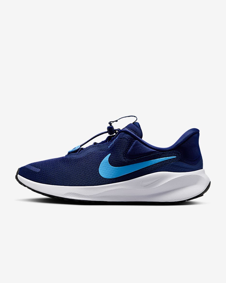 Nike Revolution 7 EasyOn Men's Road Running Shoes - Blue Void/White/Black/University Blue
