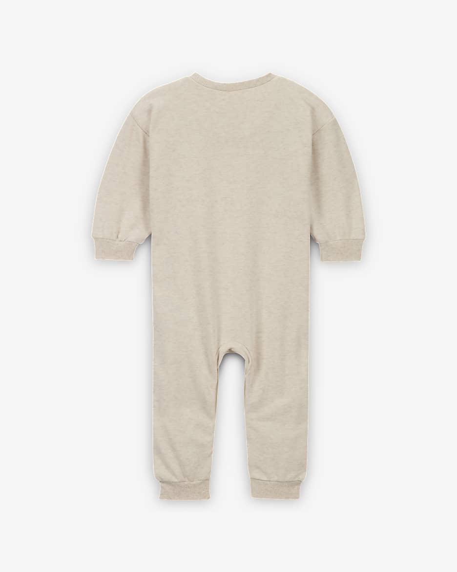 Nike Everyone From Day One Baby (12-24M) Crew Coverall - Pale Ivory