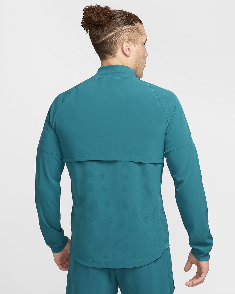 Nike Dri-FIT Rafa Herren-Tennisjacke - Geode Teal/Volt