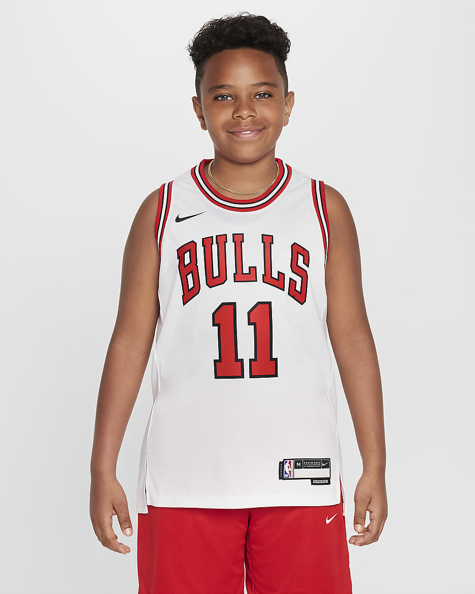 Maglia DeMar DeRozan Chicago Bulls 2022/23 Association Edition Swingman Nike NBA – Ragazzo/a - Bianco