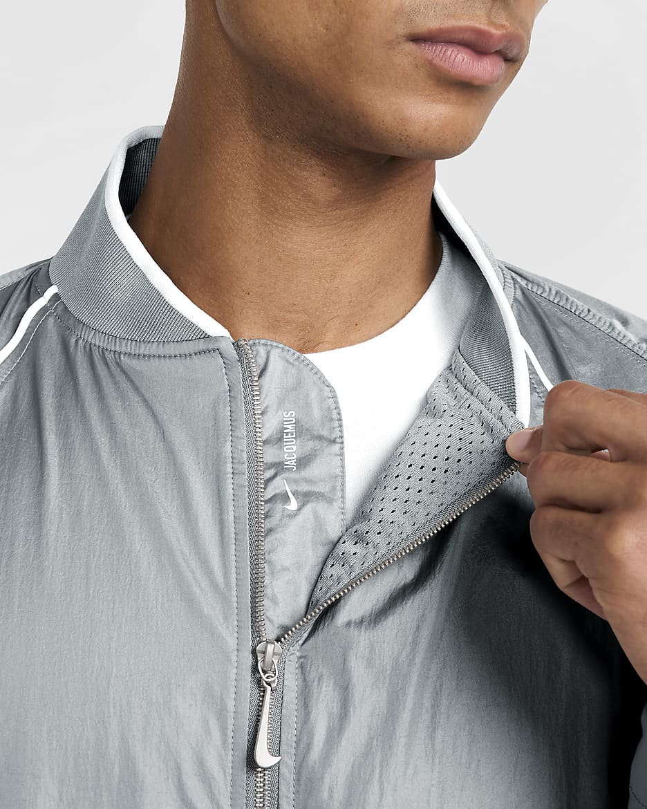 Nike x Jacquemus Track Jacket - Particle Grey/White