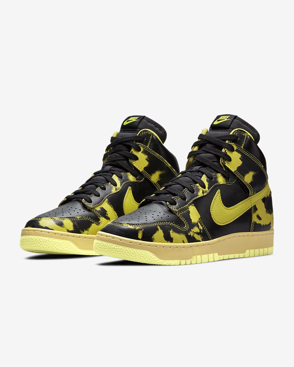 Nike Dunk High 1985 SP Shoes - Black/Saturn Gold/Yellow Strike