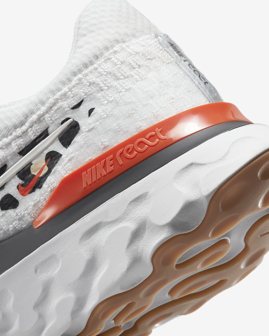 Nike React Infinity 3 Women's Road Running Shoes - Platinum Tint/Team Orange/Black/Metallic Summit White