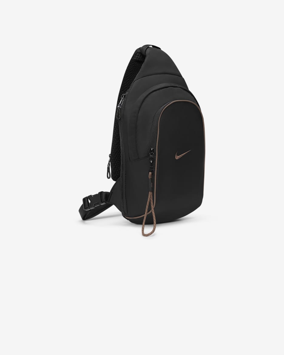 Bandolera Nike Sportswear Essentials (8L) - Negro/Negro/Mineral de hierro