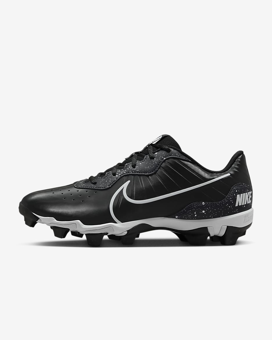 Nike Alpha Huarache 4 Keystone Men's Baseball Cleats - Black/Dark Smoke Grey/White