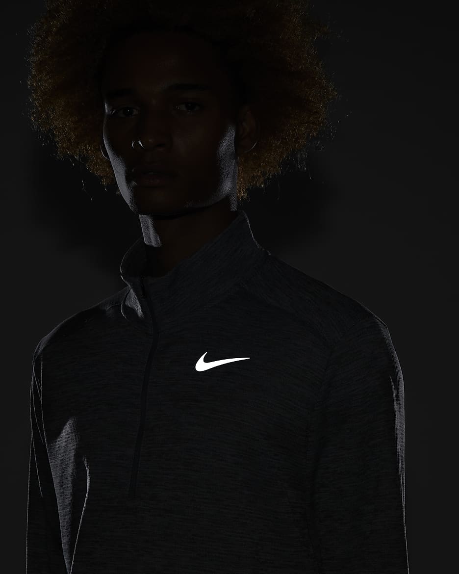 Nike Pacer Men's 1/2-Zip Running Top - Iron Grey/Grey Fog