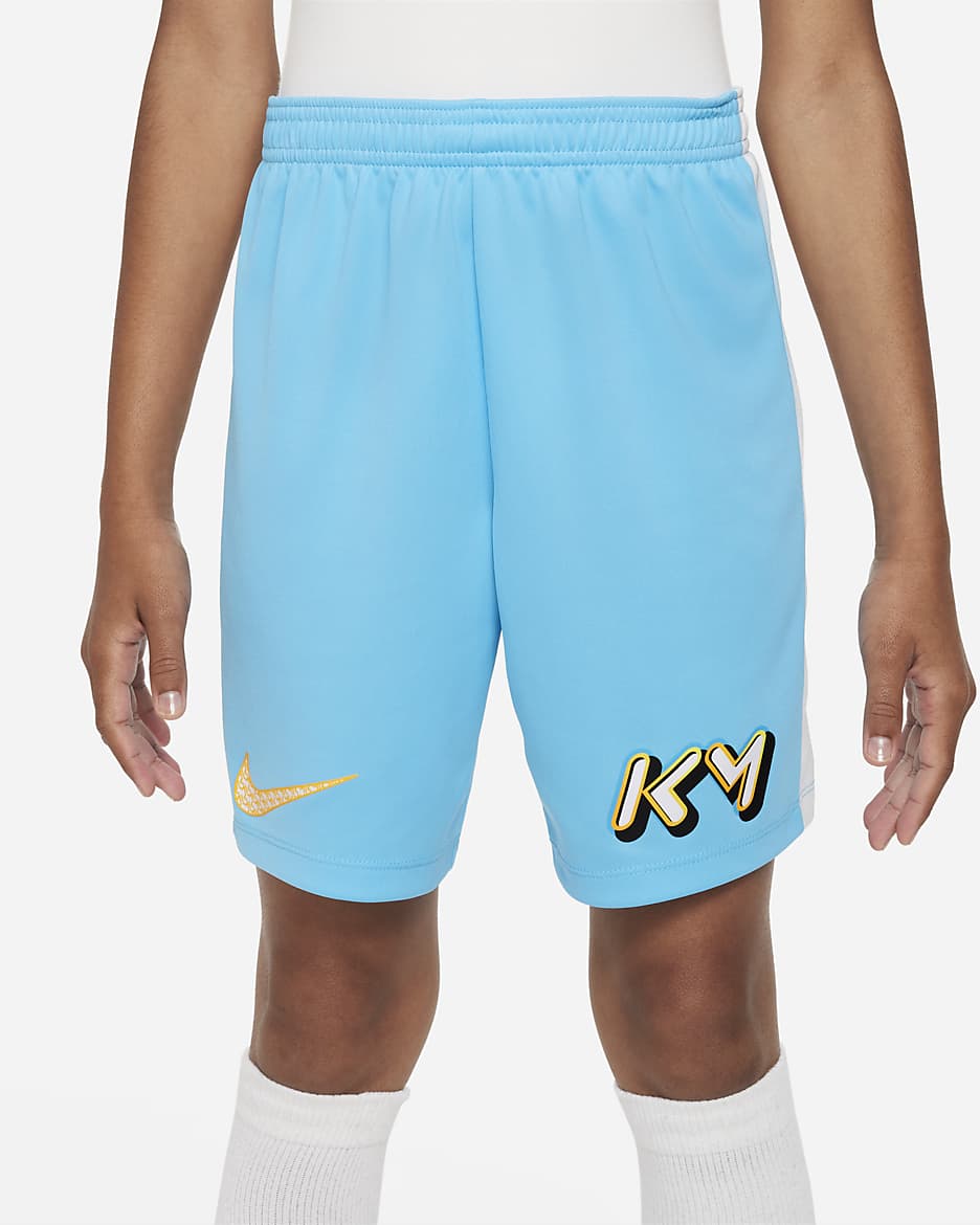 KM Dri-FIT voetbalshorts voor kids - Baltic Blue/Wit