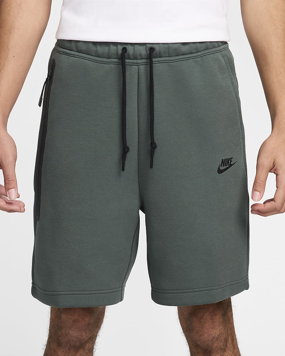 Calções Nike Sportswear Tech Fleece para homem - Verde Vintage/Preto