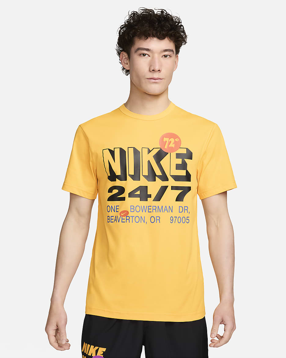 ナイキ ハイバース メンズ Dri-FIT UV ショートスリーブ フィットネストップ - サンダイアル