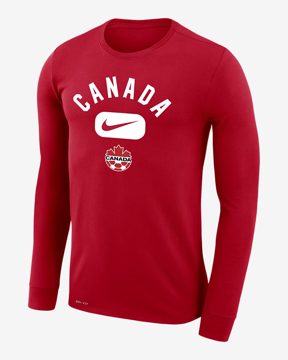 Canada Legend Men's Nike Dri-FIT Long-Sleeve T-Shirt - University Red