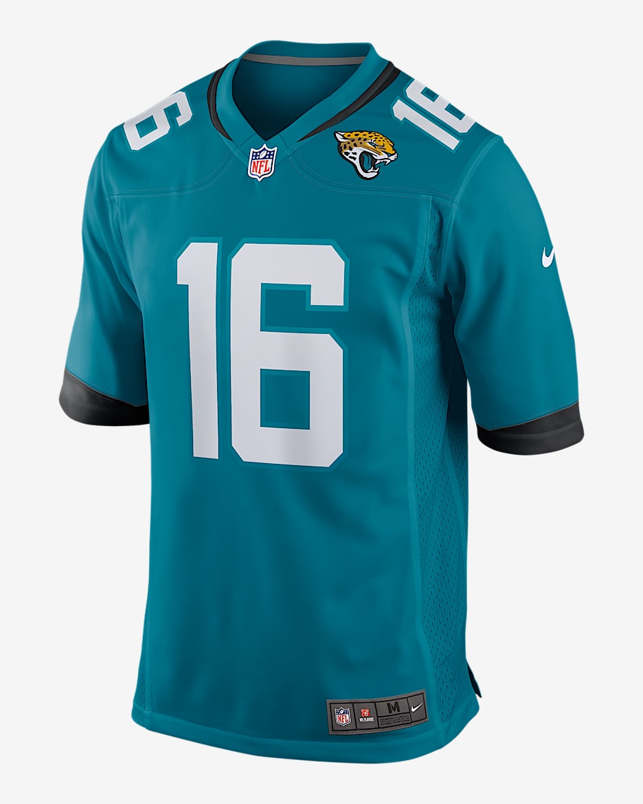 NFL Jacksonville Jaguars (Trevor Lawrence) Men's Game Football Jersey - Blustery