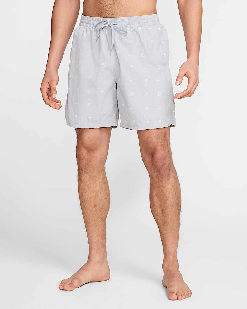 Shorts de voleibol de 18 cm con forro completo para hombre Nike Swim Breaker - Gris lobo