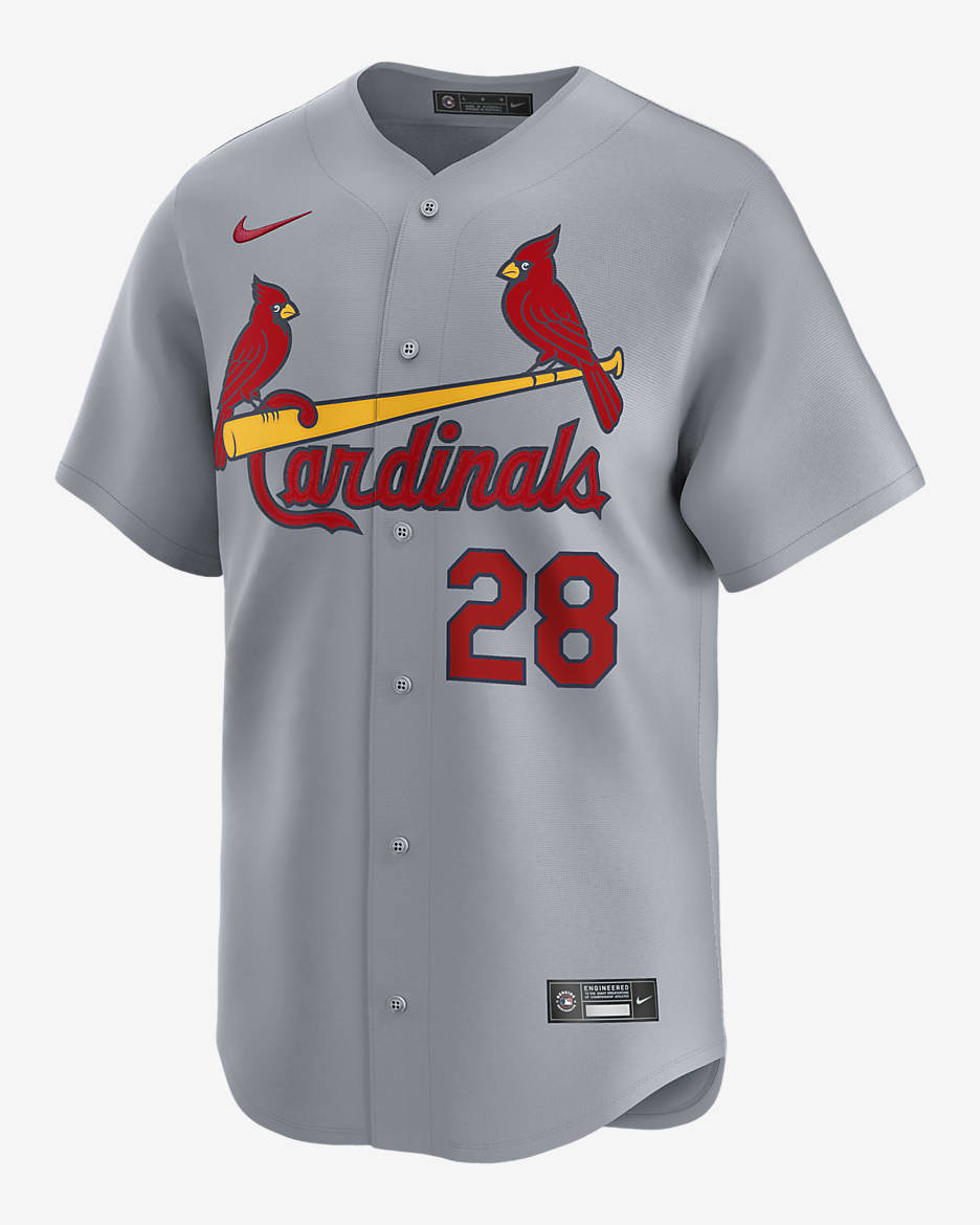 Nolan Arenado St. Louis Cardinals Men's Nike Dri-FIT ADV MLB Limited Jersey - Grey