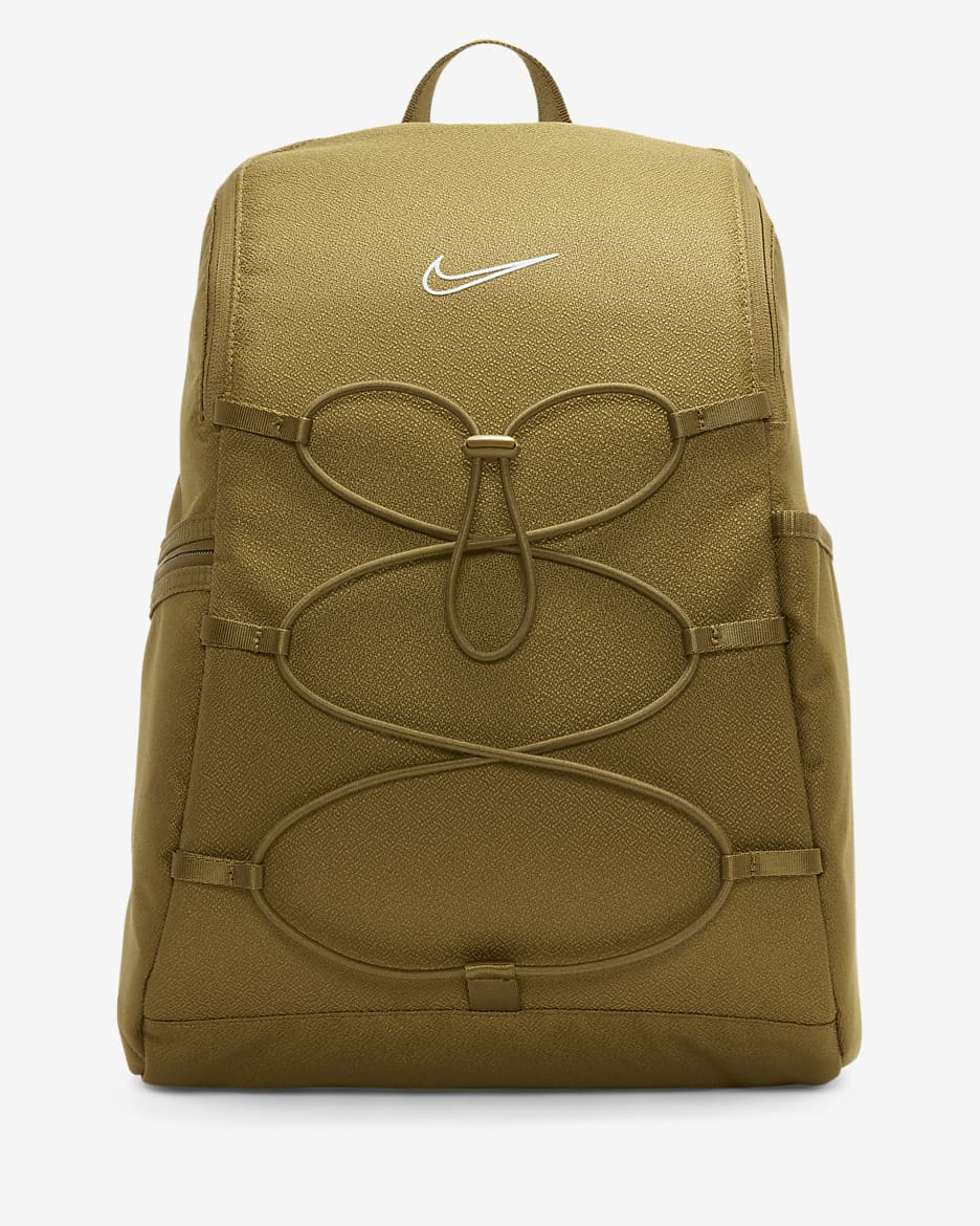 เป้สะพายหลังเทรนนิ่งผู้หญิง Nike One (16 ล.) - Olive Flak/Olive Flak/Light Silver