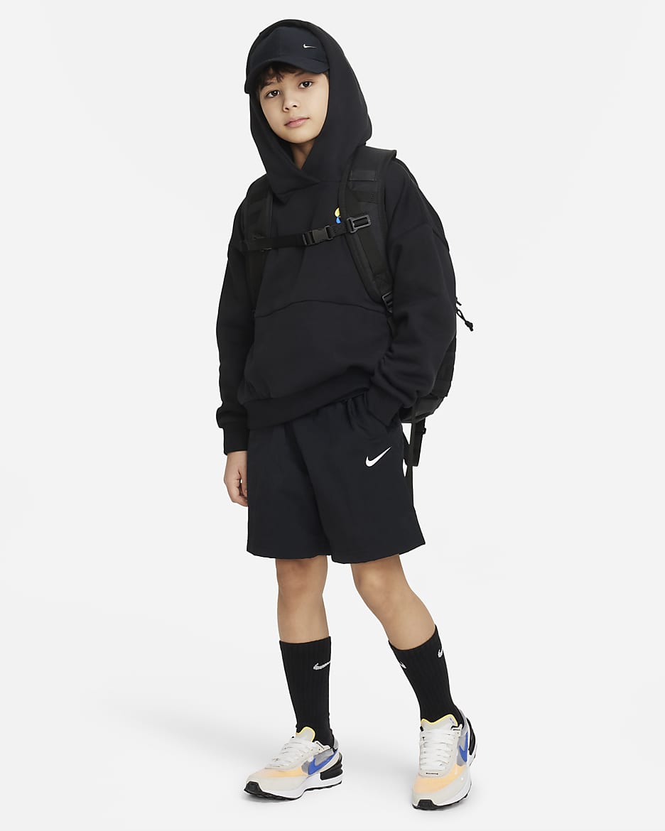 Nike Outdoor Play Older Kids' Woven Shorts - Black/Black