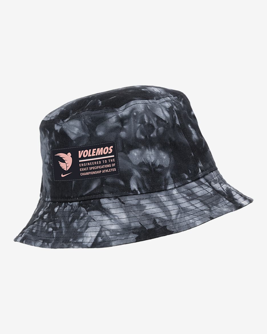 Gorro tipo pescador Nike tie-dye de la NWSL Angel City FC - Negro