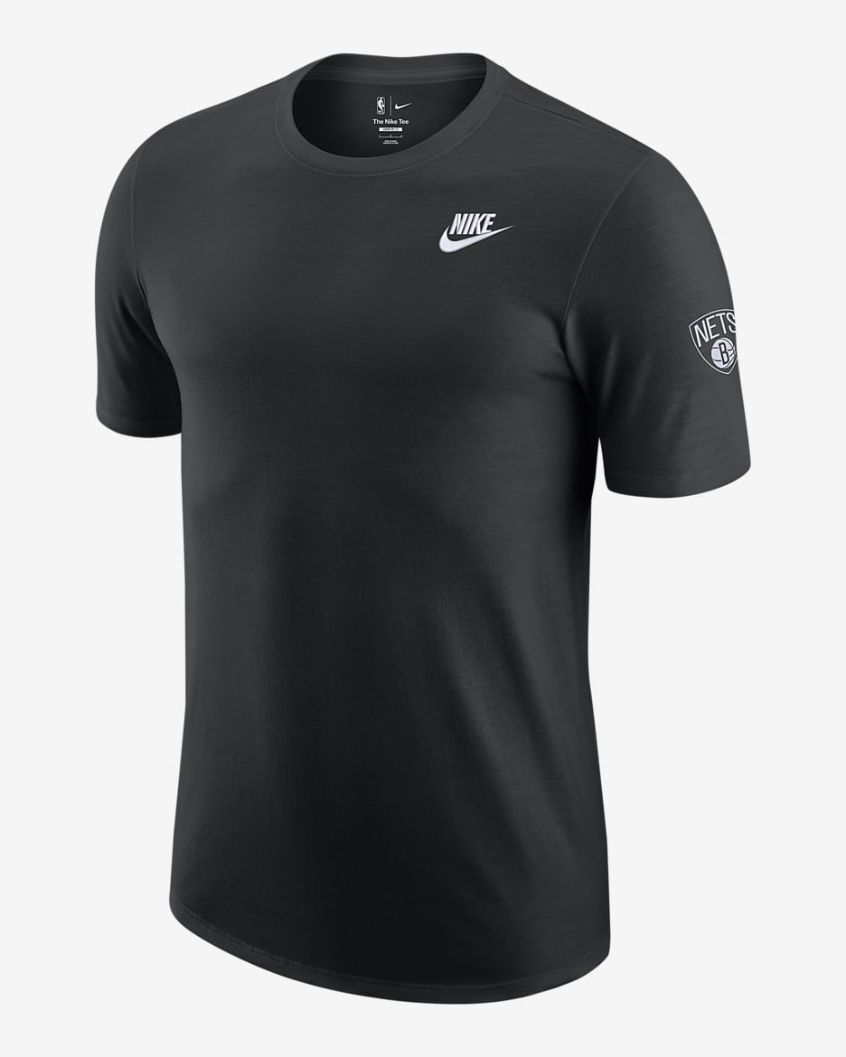 Playera Nike de la NBA para hombre Brooklyn Nets Essential Club - Negro