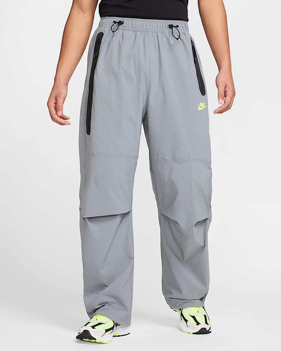 Nike Tech Bol Kesimli Dokuma Erkek Eşofman Altı - Cool Grey/Cool Grey