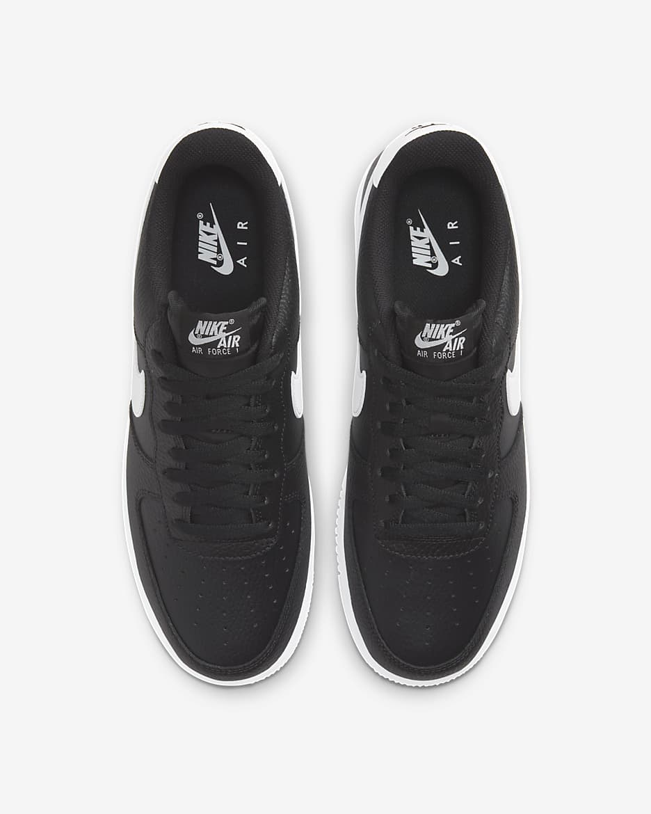 Calzado para hombre Nike Air Force 1 '07 - Negro/Blanco