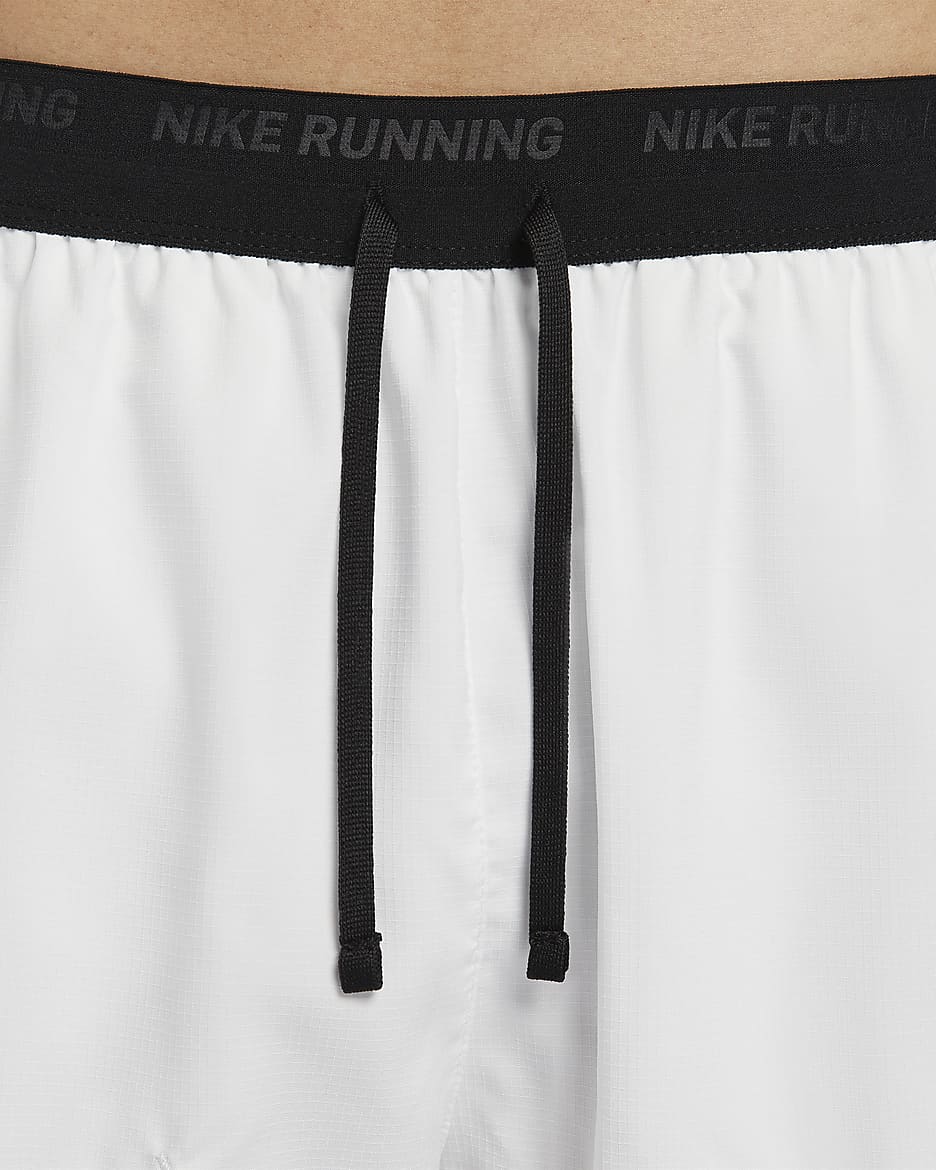 Nike Flex Stride Run Energy Men's 5" Brief-Lined Running Shorts - Summit White/Black/Gym Red/Picante Red