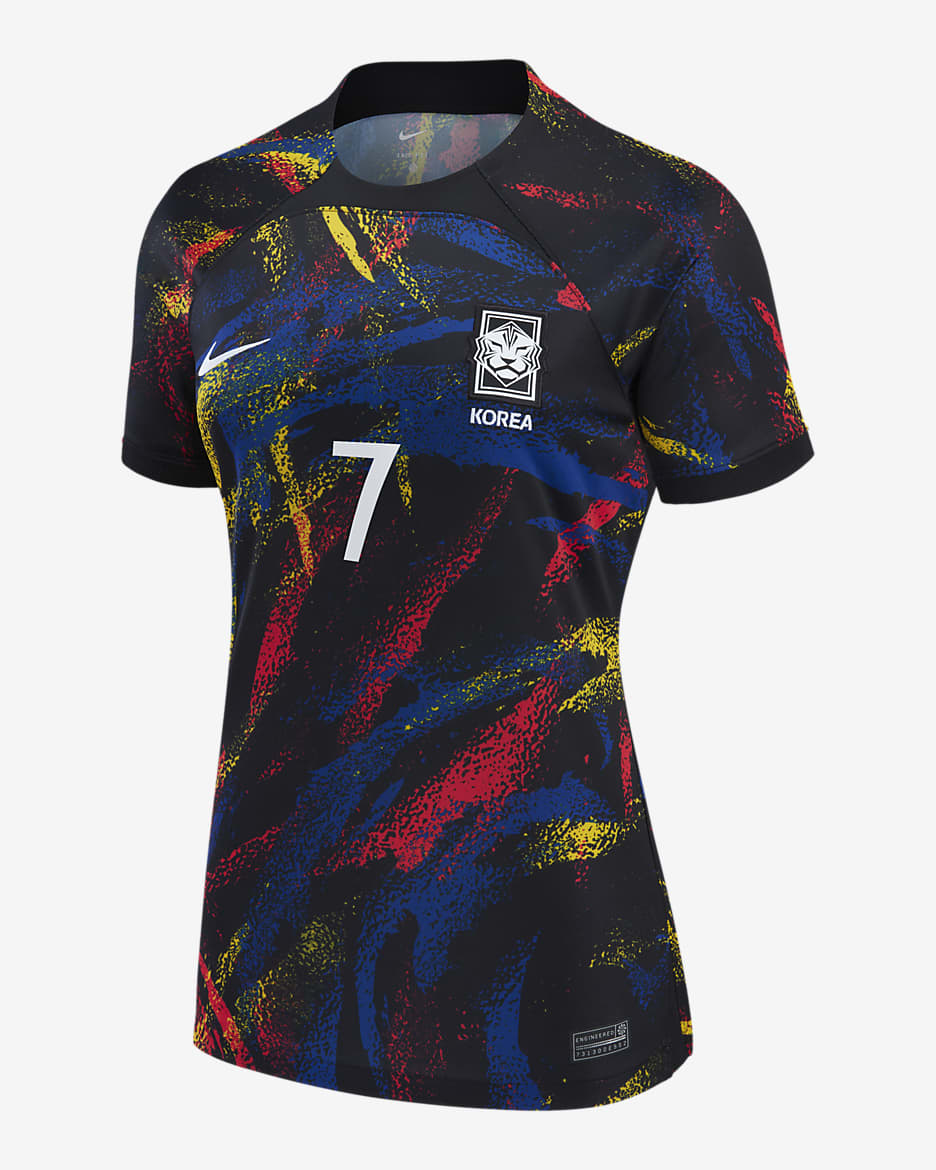 Jersey de fútbol Nike Dri-FIT de la selección nacional de Corea del Sur visitante 2022/23 Stadium (Son Heung-Min) para mujer - Negro
