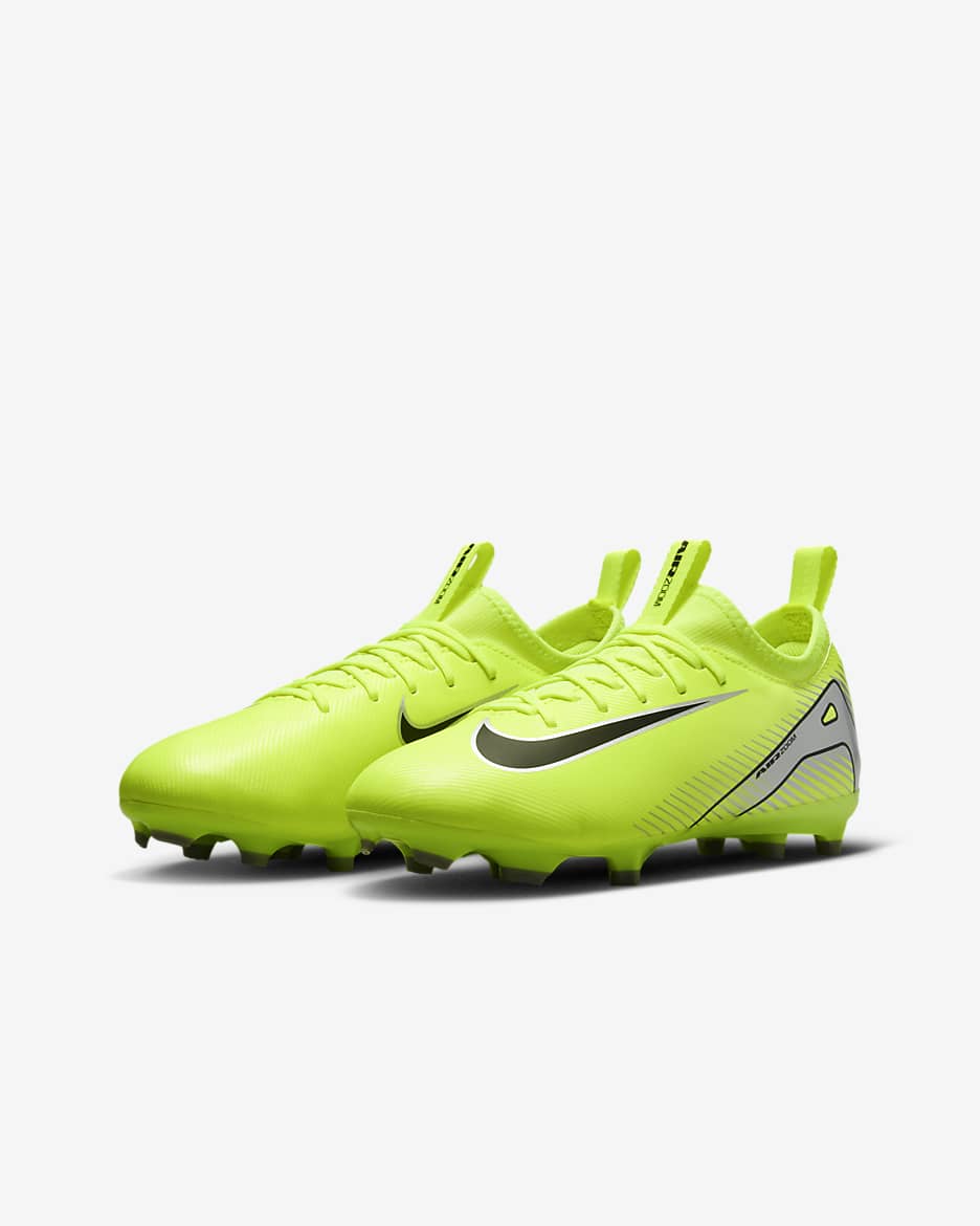 Nike Jr. Mercurial Vapor 16 Academy Younger/Older Kids' MG Low-Top Football Boot - Volt/Black