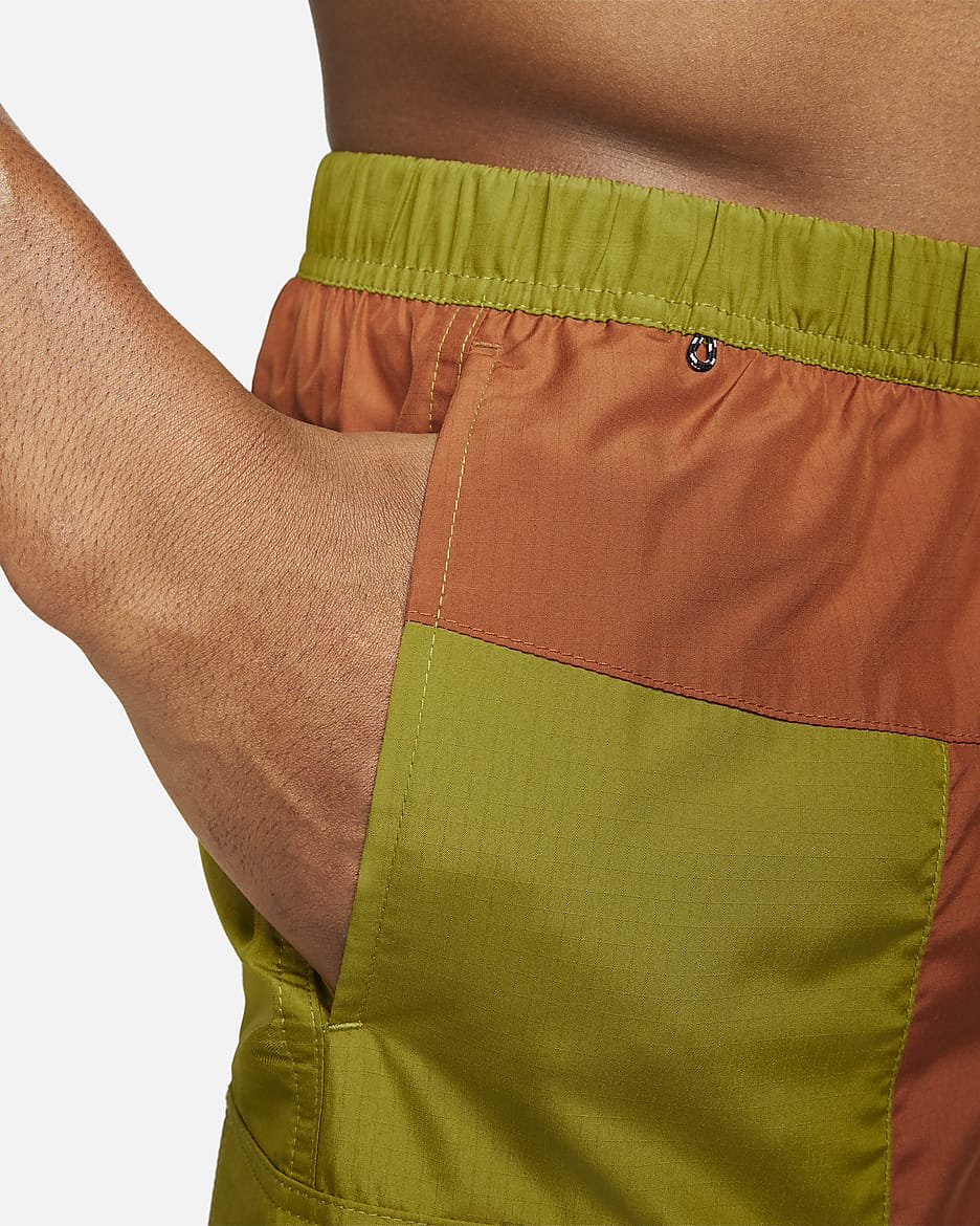 Traje de baño tipo short de voleibol de 18 cm militar para hombre Nike - Musgo