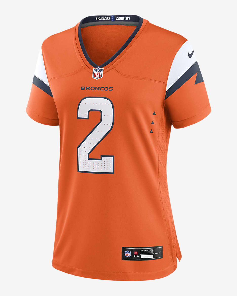 Patrick Surtain II Denver Broncos Women's Nike NFL Game Football Jersey - Orange