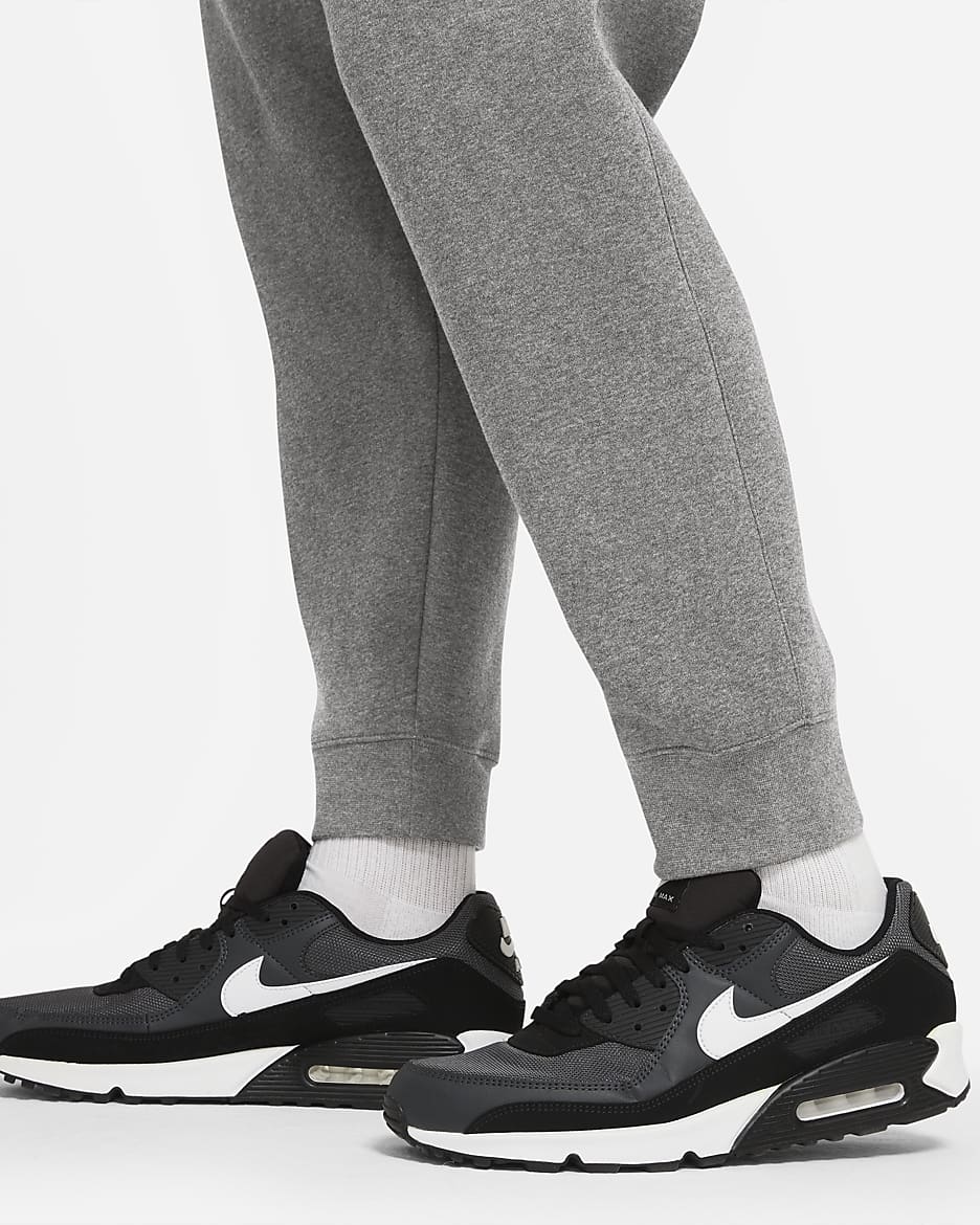 Nike Sportswear Club Fleece Joggers - Charcoal Heather/Anthracite/Blanc