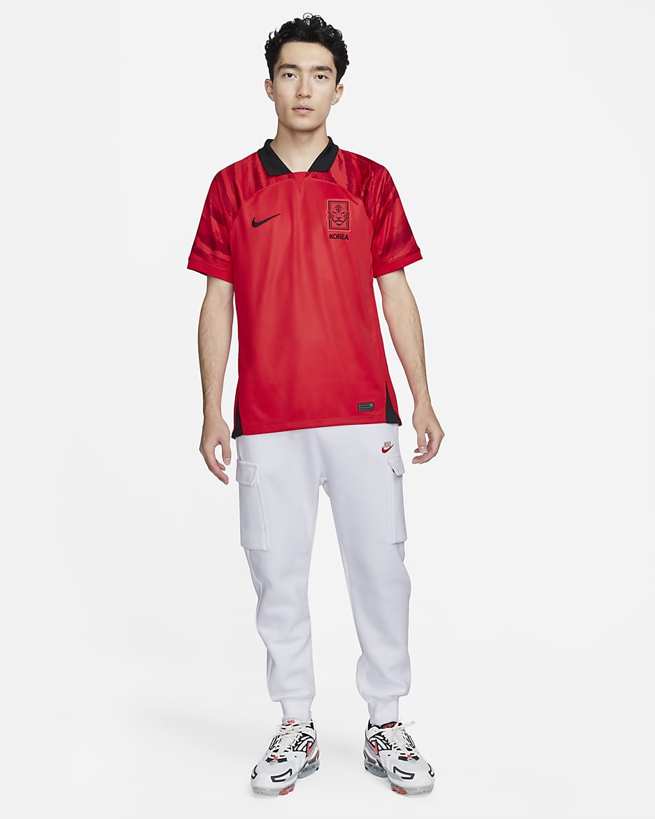 Korea 2022/23 Stadium Home Men's Nike Dri-FIT Football Shirt - Global Red/Pepper Red/Black