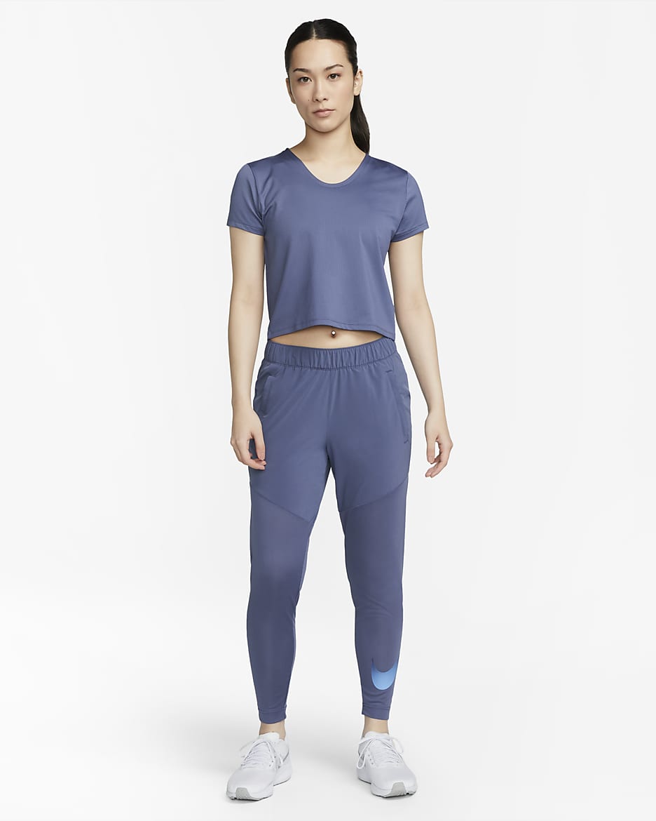 Nike Dri-FIT Swoosh Run Women's Running Trousers - Diffused Blue