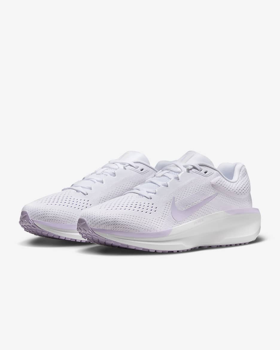 Nike Winflo 11 女款路跑鞋 - 白色/白色/Lilac Bloom/Lilac Bloom