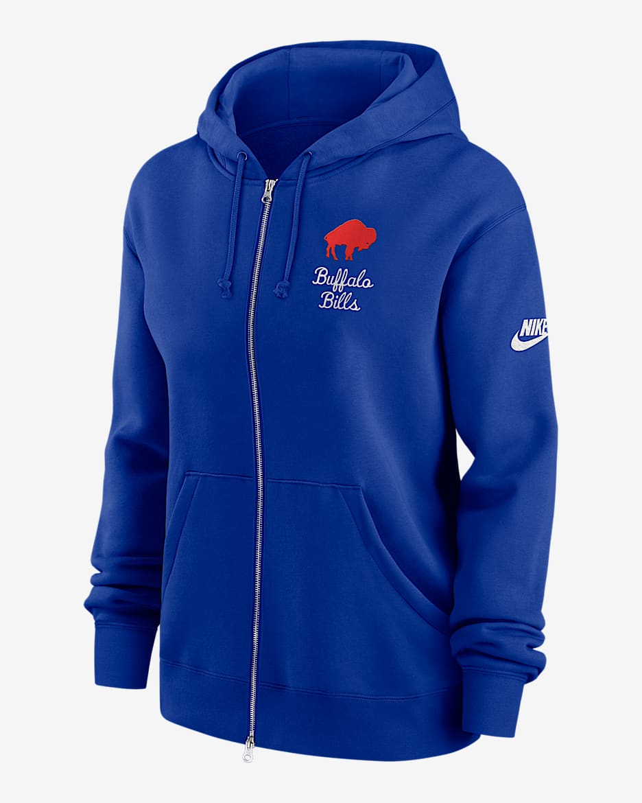 Buffalo Bills Phoenix Rewind Women's Nike NFL Full-Zip Hoodie - Royal