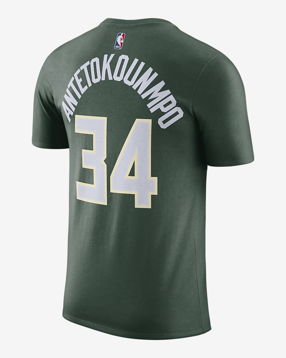 เสื้อยืด Nike NBA ผู้ชาย Milwaukee Bucks - Fir