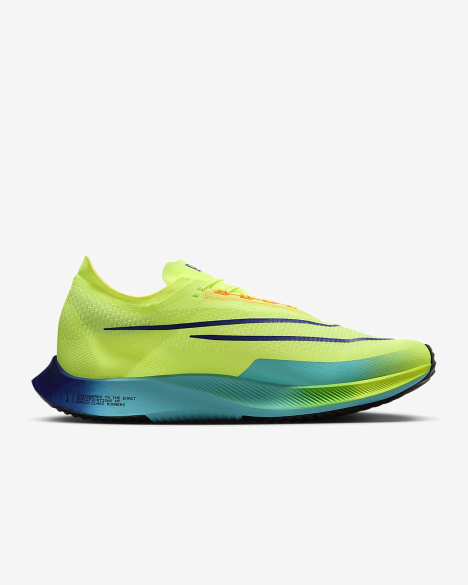 Nike Streakfly Road Racing Shoes - Volt/Bright Crimson/Volt/Black