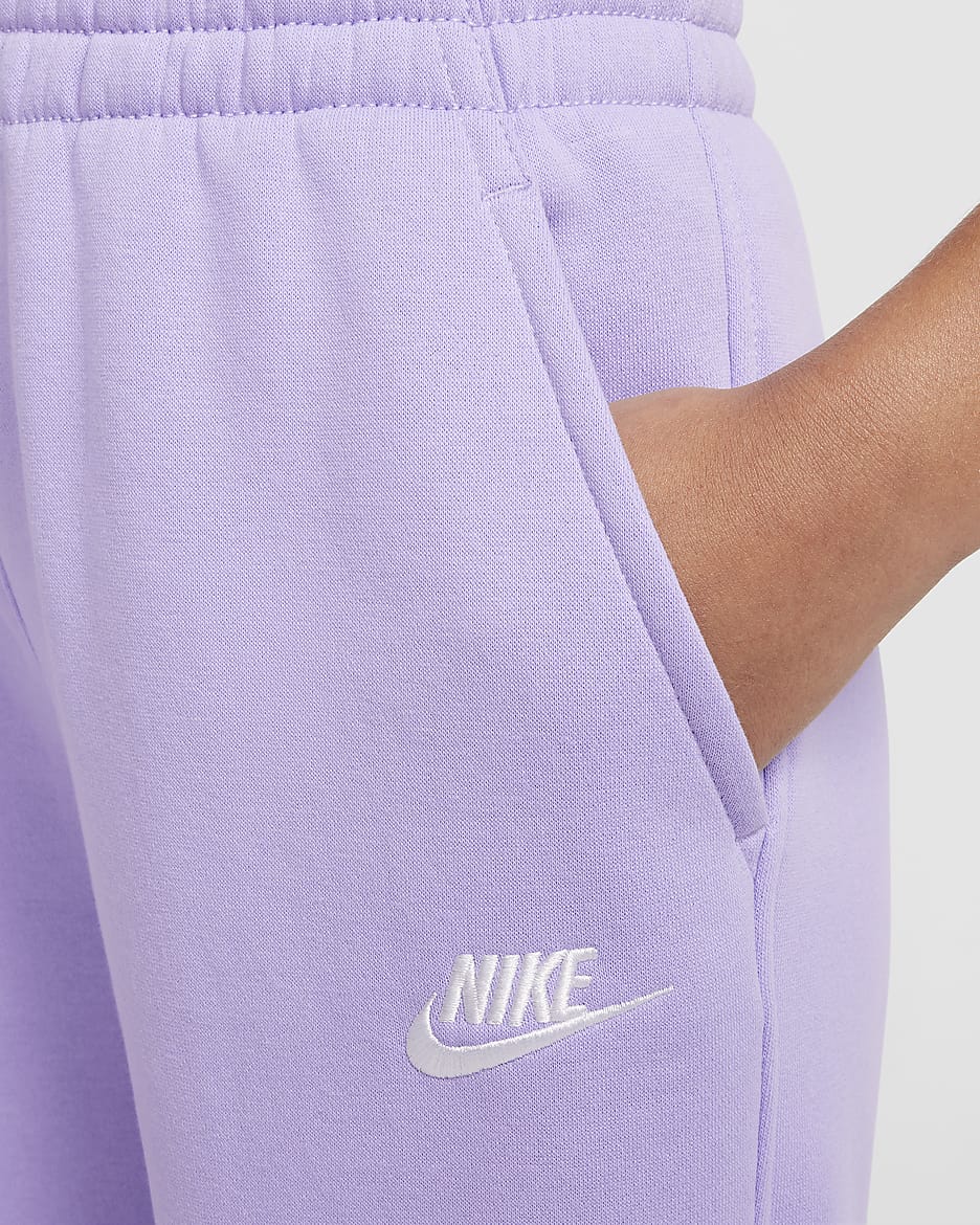 Nike Sportswear Club Fleece Big Kids' Joggers - Hydrangeas/White