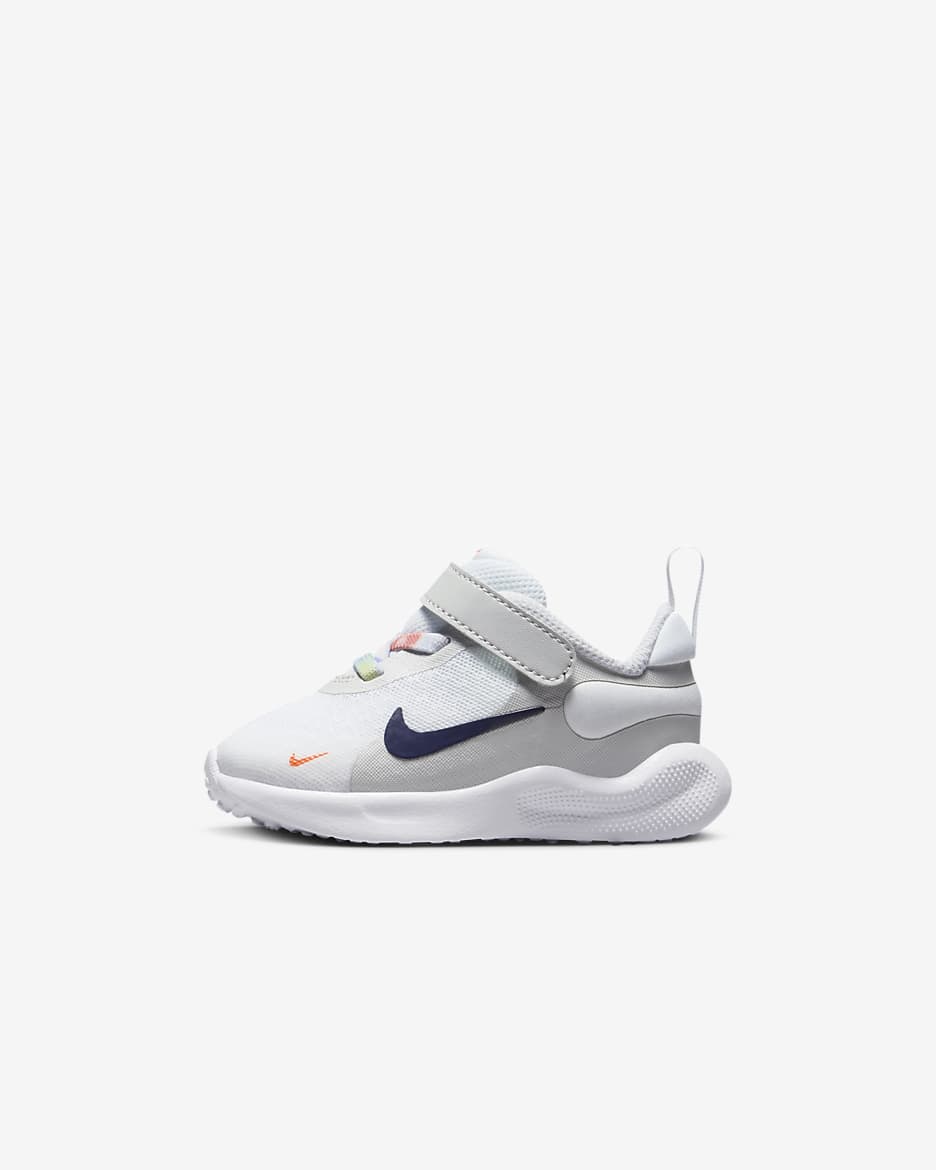 Nike Revolution 7 SE Schuh für Babys und Kleinkinder - Weiß/Photon Dust/Vapor Green/Midnight Navy