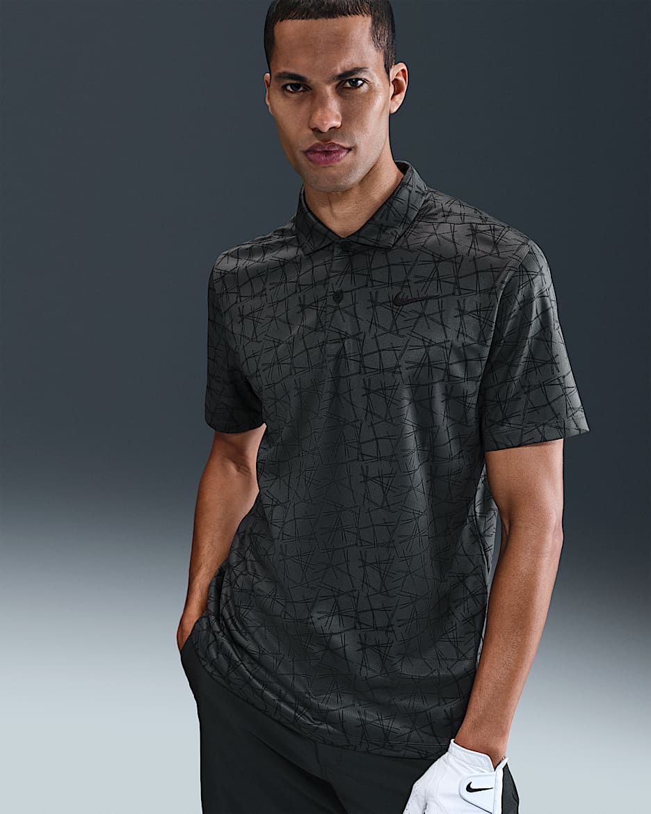 Nike Victory+ Men's Golf Polo - Anthracite/Black/Anthracite/Black