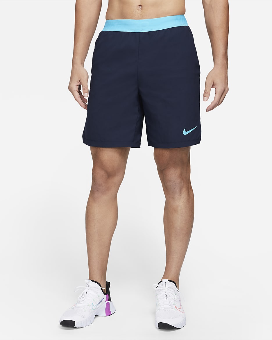 Short Nike Pro Flex Vent Max pour Homme - Obsidian/Chlorine Blue